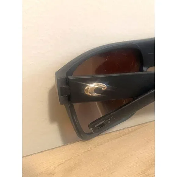 Costa Del Mar Polarized Sunglasses Black Frame Brown Lens Men’s / Unisex - Picture 3 of 7